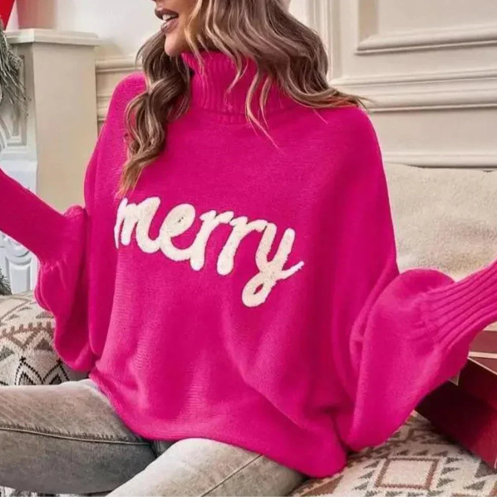 Maite | Cozy and festive turtleneck sweater for women