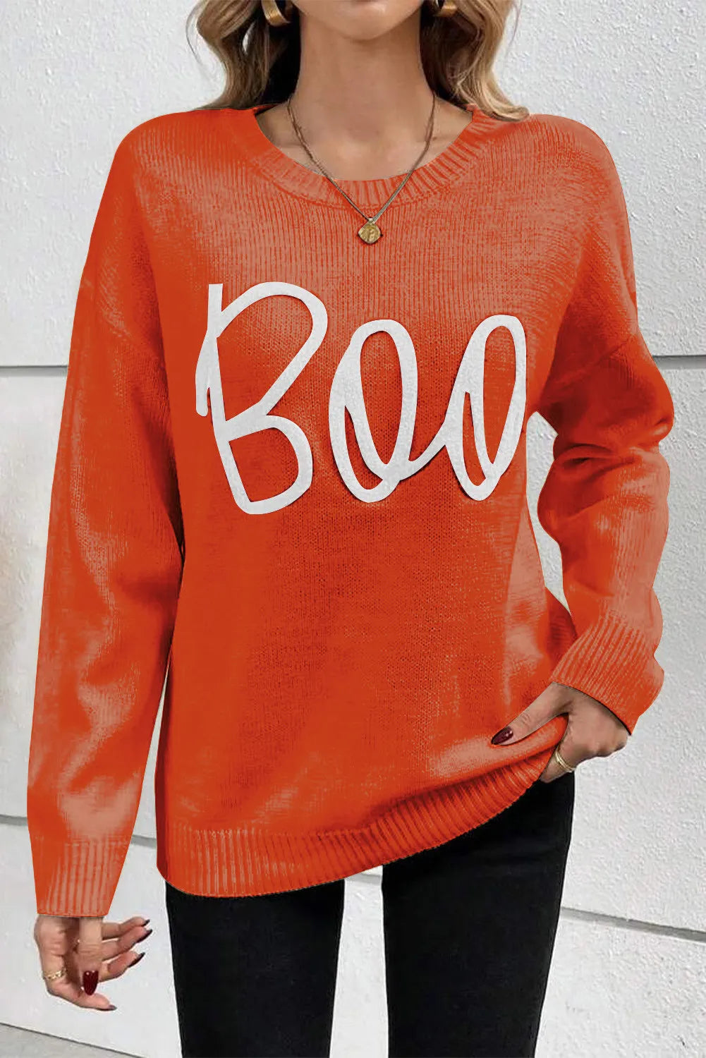 Kristin | Crew neck sweater with long sleeves