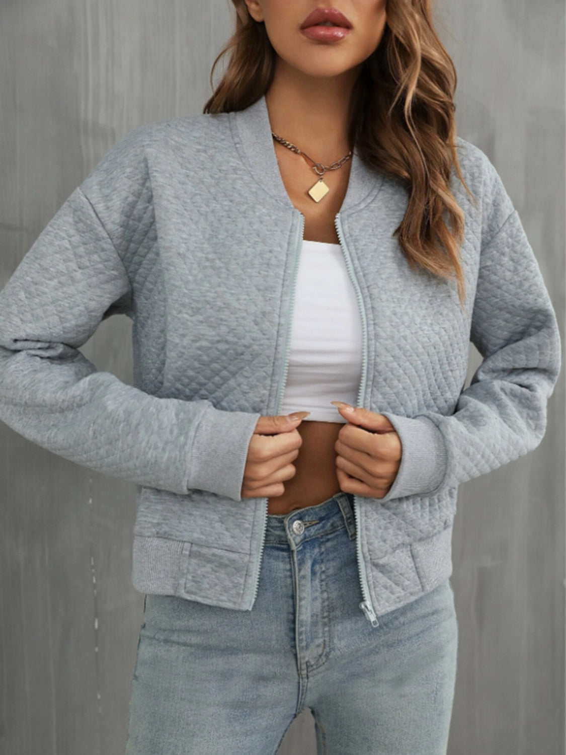 Ines | Long sleeve jacket with zip