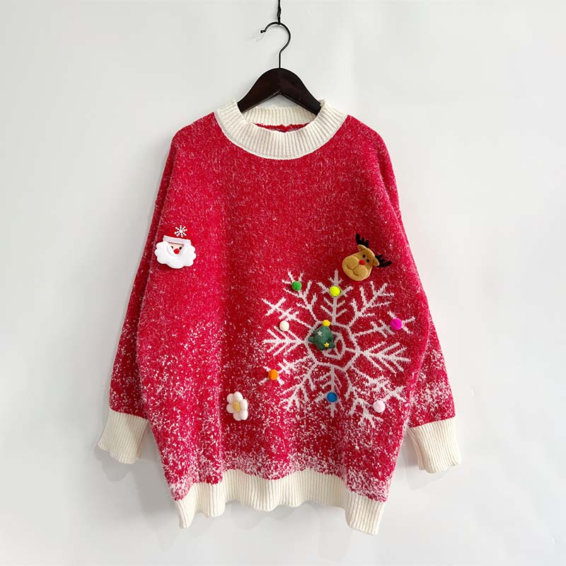Lina® | Ensemble pull and écharpe de Noël for women
