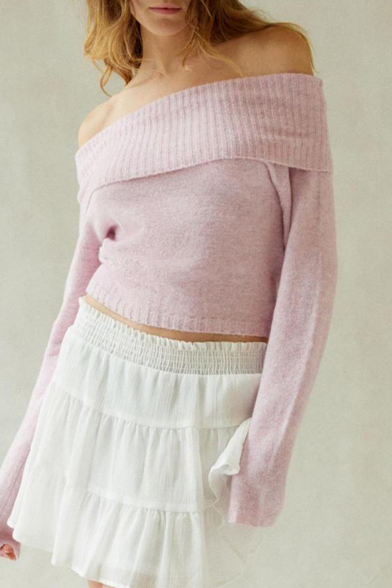 Jana | Sexy, solid color, off-the-shoulder, off-the-shoulder sweaters