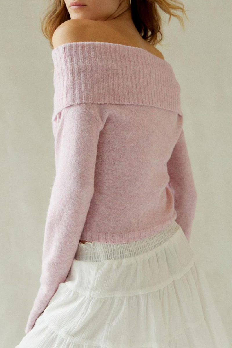 Jana | Sexy, solid color, off-the-shoulder, off-the-shoulder sweaters