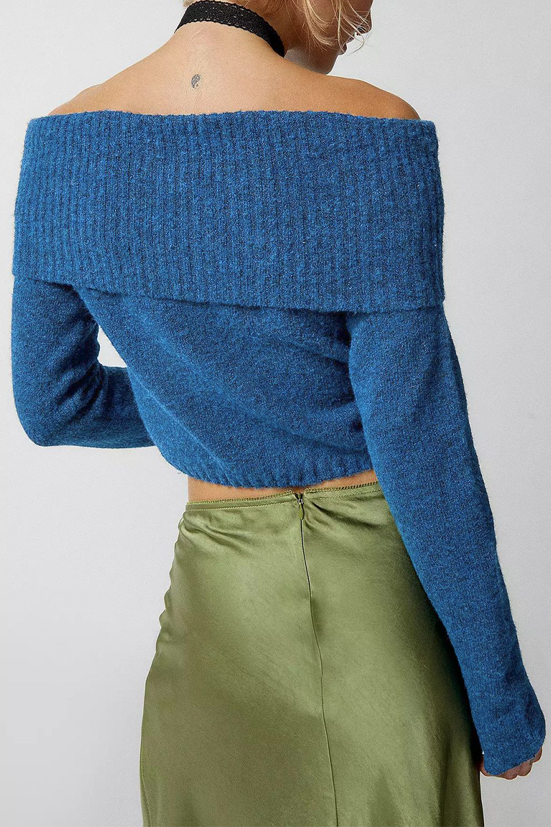 Jana | Sexy, solid color, off-the-shoulder, off-the-shoulder sweaters