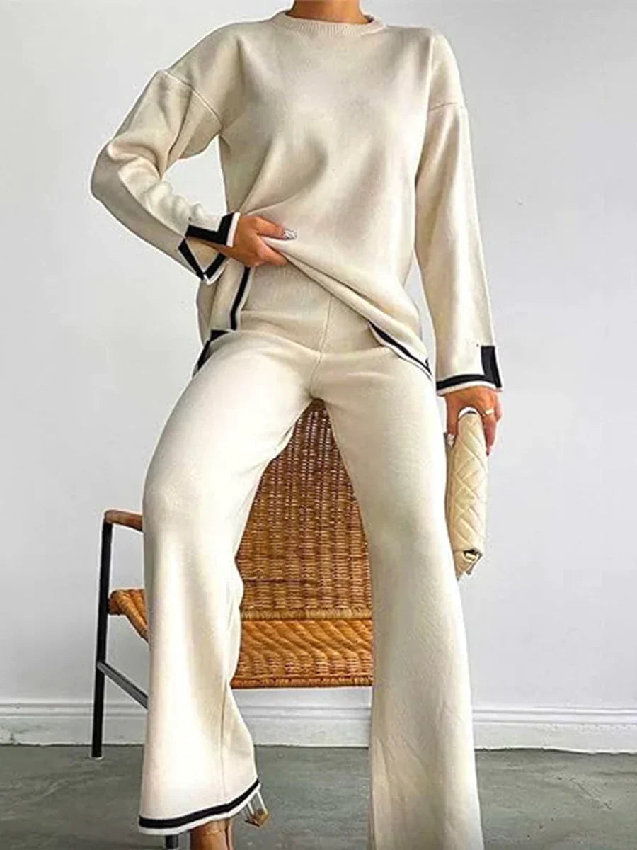 Elisa | Elegant stretch knit set to stay at home