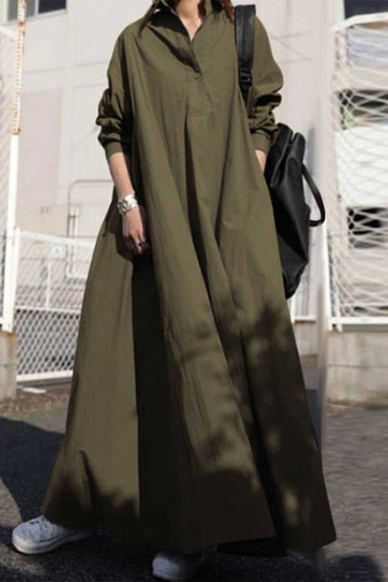Jimena | Casual simplicity, fixed POLO collar, princess dresses