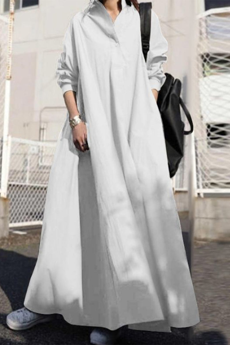 Jimena | Casual simplicity, fixed POLO collar, princess dresses