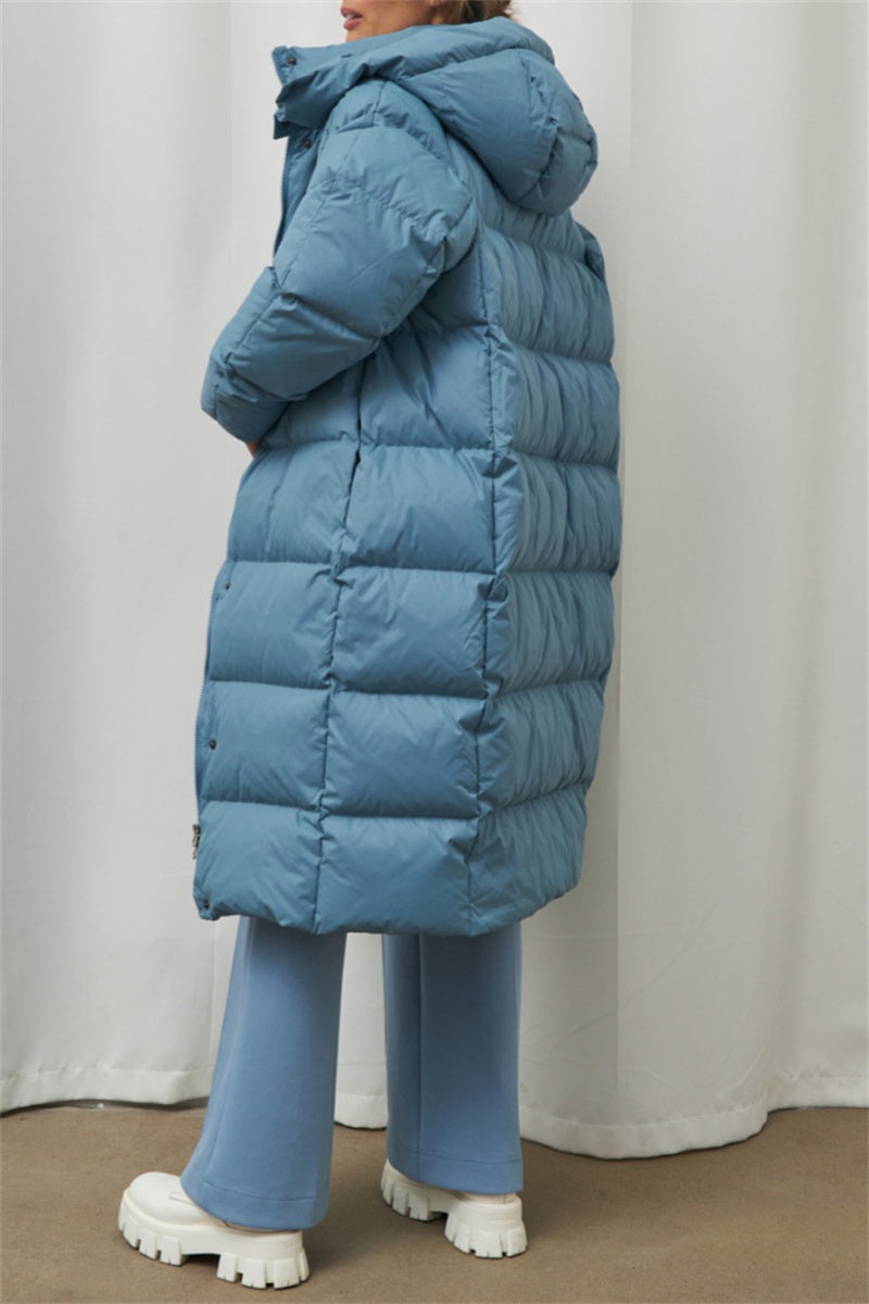 Casandra | Casual Outerwear with Hooded Collar and Solid Color Patches (3 Colors)