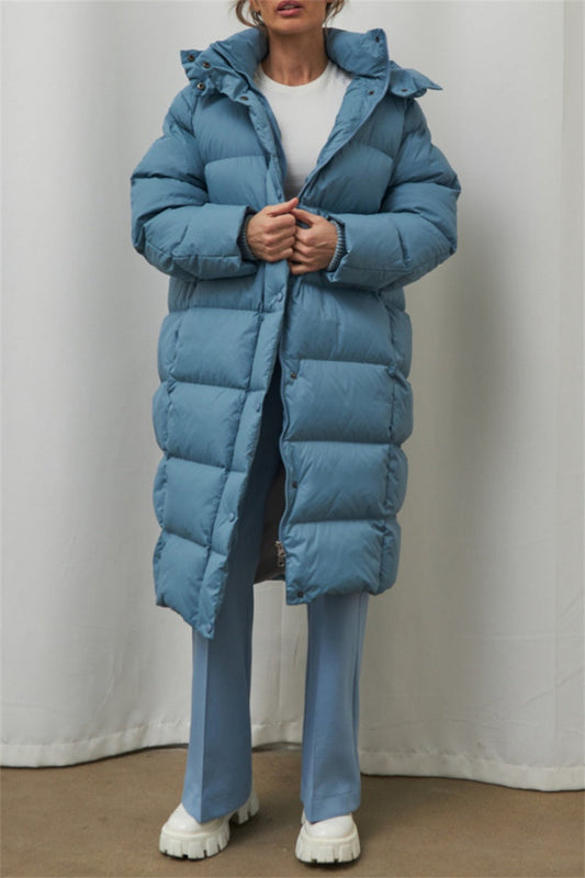 Casandra | Casual Outerwear with Hooded Collar and Solid Color Patches (3 Colors)