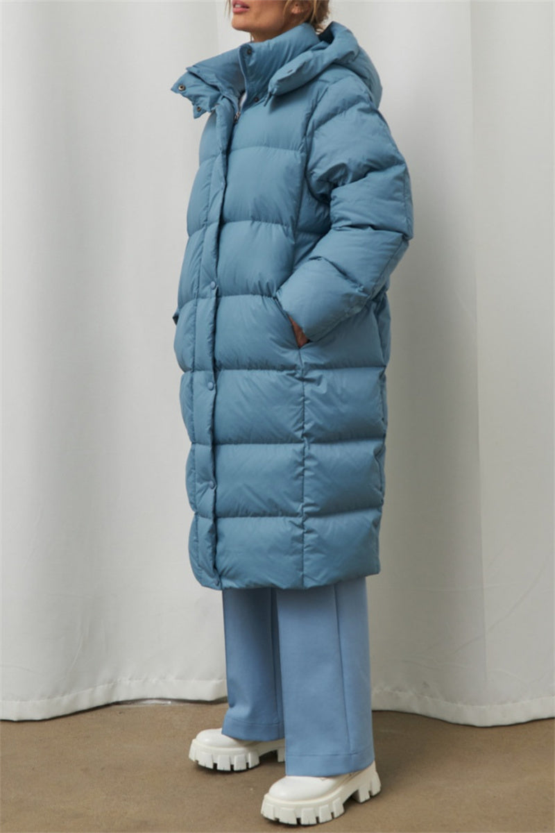 Casandra | Casual Outerwear with Hooded Collar and Solid Color Patches (3 Colors)