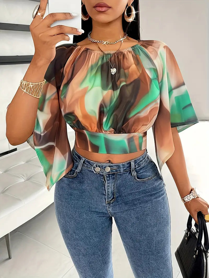 Bianca® | Chiffon Crop Top