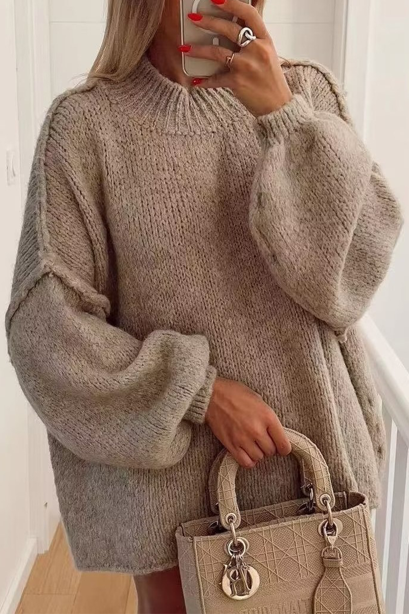 Barbara | Casual solid color O-neck sweaters for everyday wear