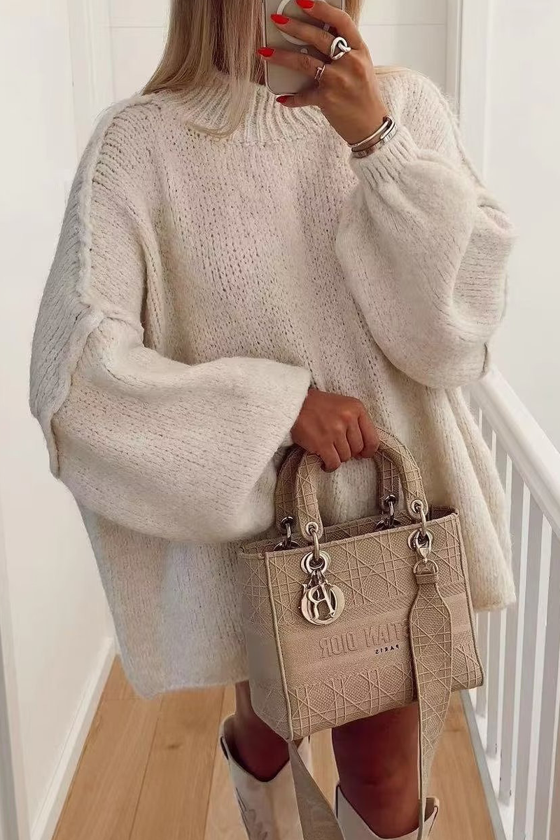 Barbara | Casual solid color O-neck sweaters for everyday wear