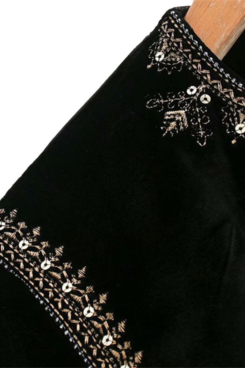 Connie | Casual O-neck floral embroidered outerwear