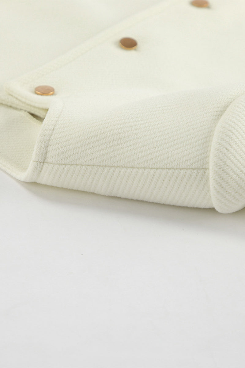Concha | Casual everyday outerwear with solid color buttons and O-neck