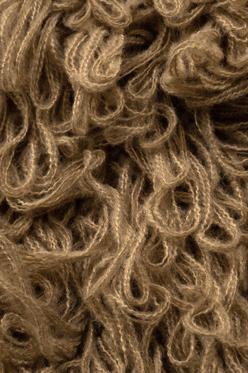 Desirée | Casual solid color turtleneck sweaters with fringe trim and zip fastening