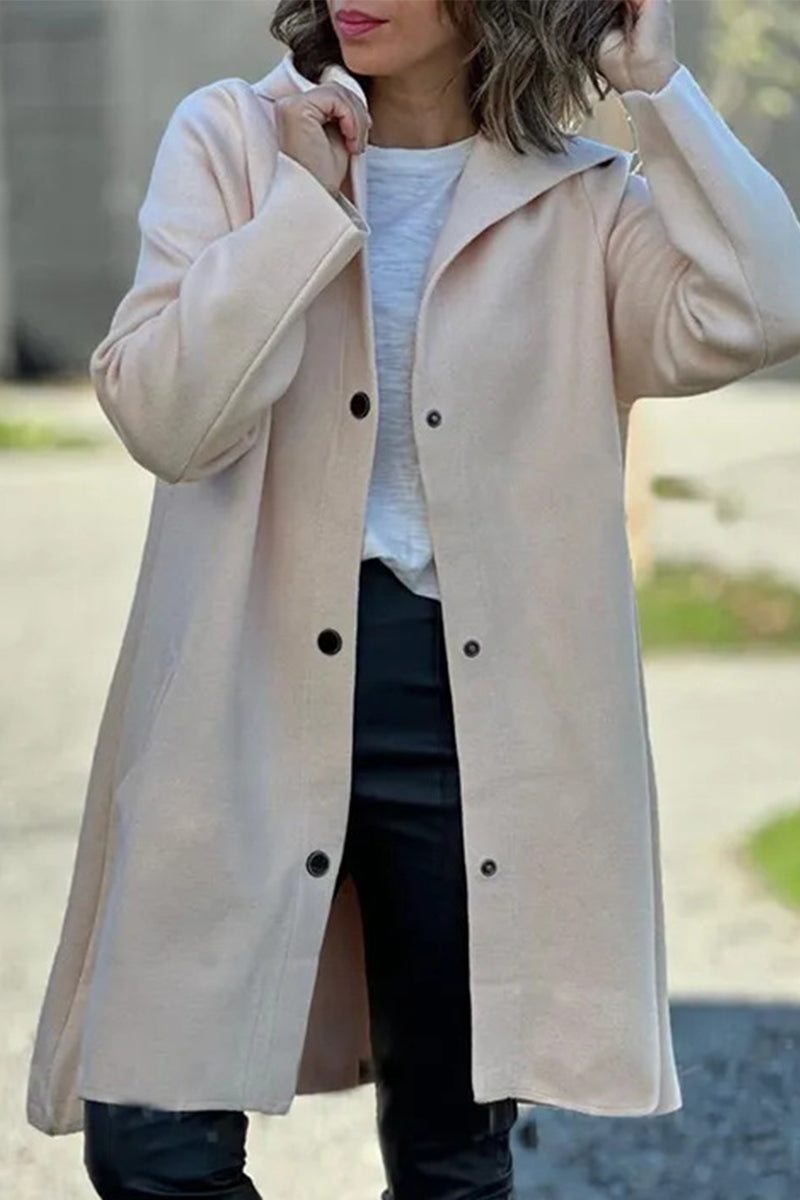 Ella | Casual, daily outerwear with pocket buttons and hood