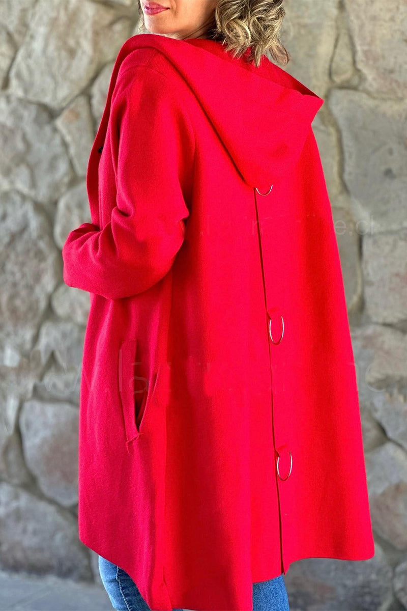 Ella | Casual, daily outerwear with pocket buttons and hood
