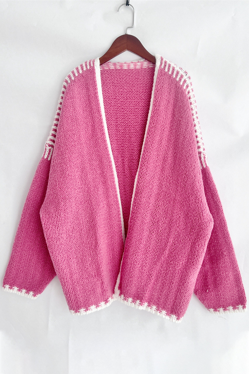 Ellen | Casual solid color woven contrast outerwear