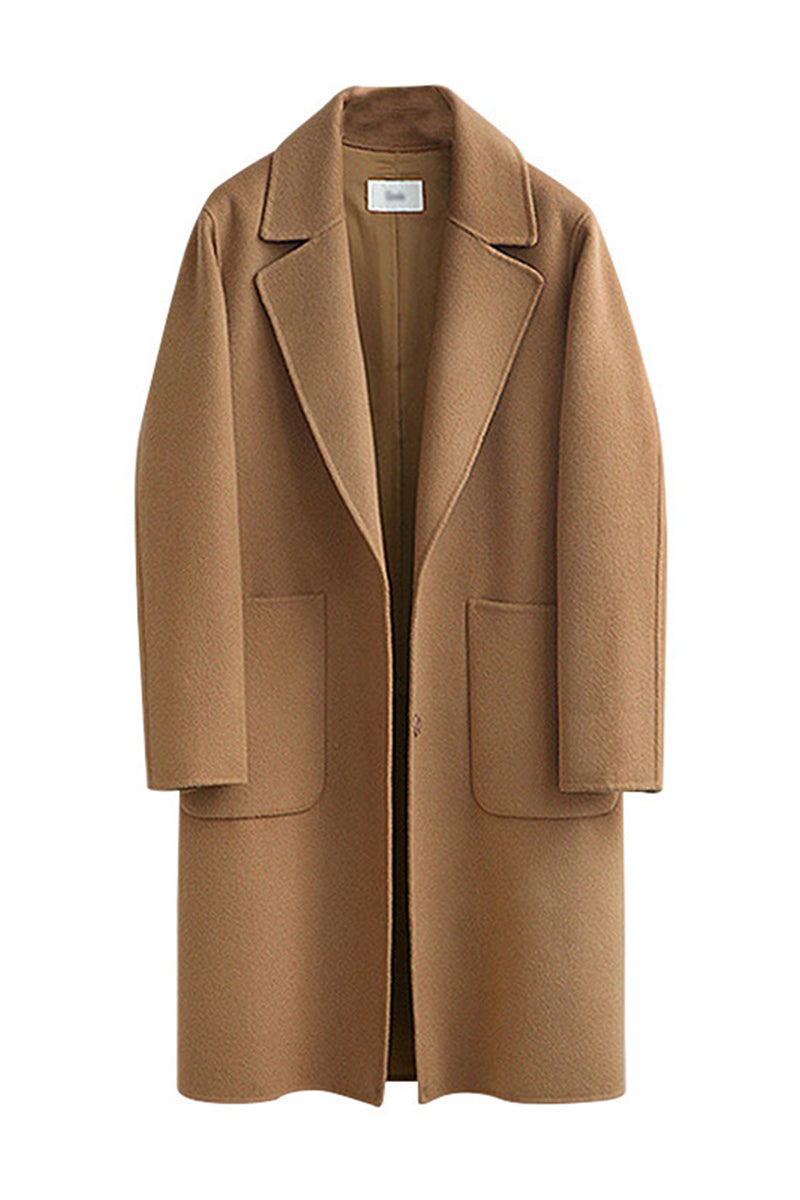 Elsbeth | Casual street pocket outerwear with reversible collar