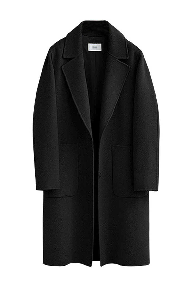 Elsbeth | Casual street pocket outerwear with reversible collar
