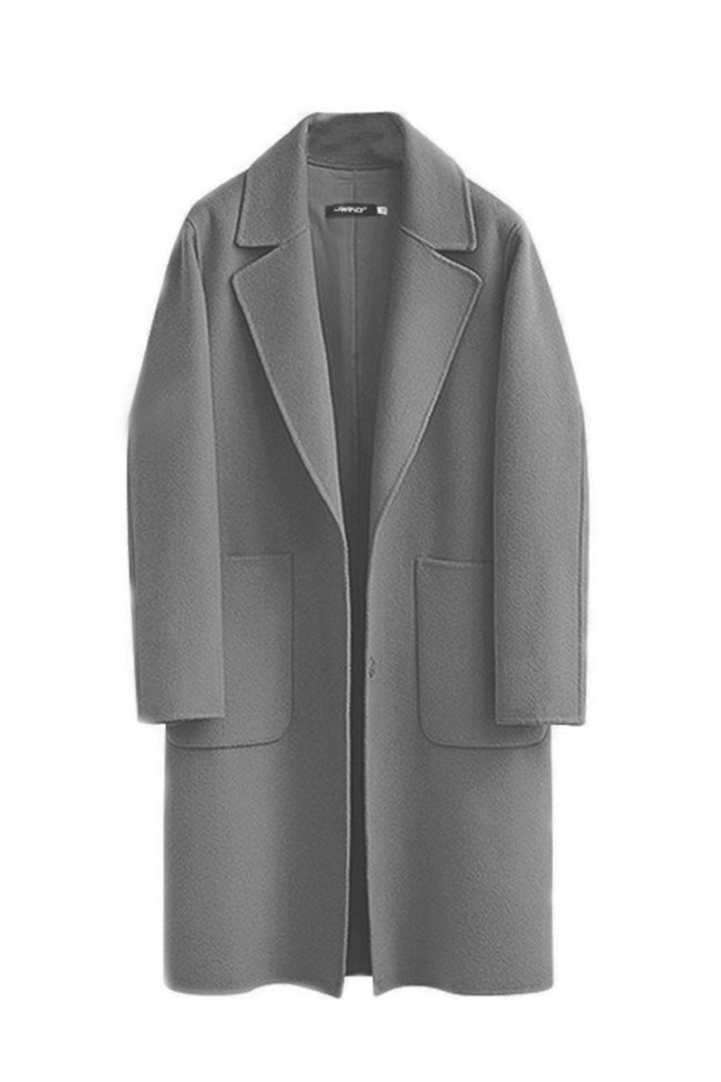 Elsbeth | Casual street pocket outerwear with reversible collar