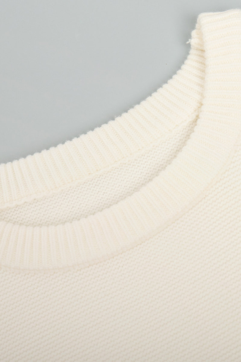 Encarna | Casual solid color O-neck sweaters for everyday wear