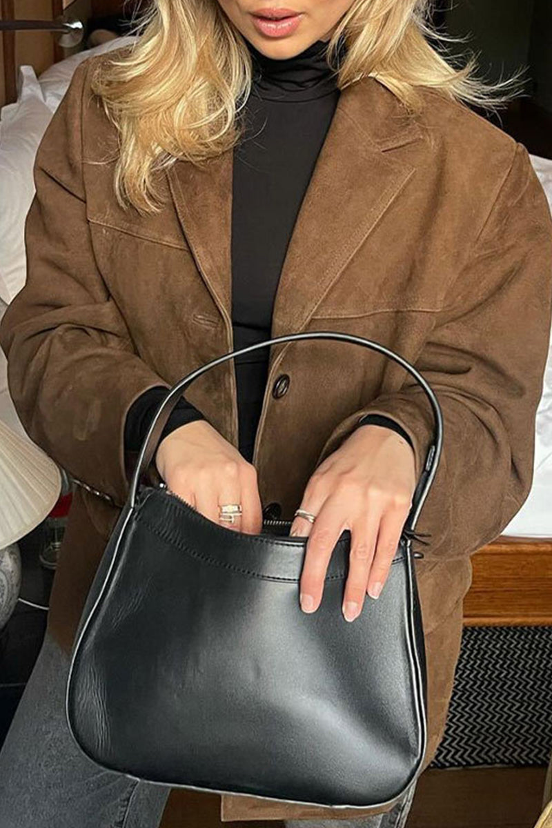 Gaby | Casual street buttons turn-down collar outerwear