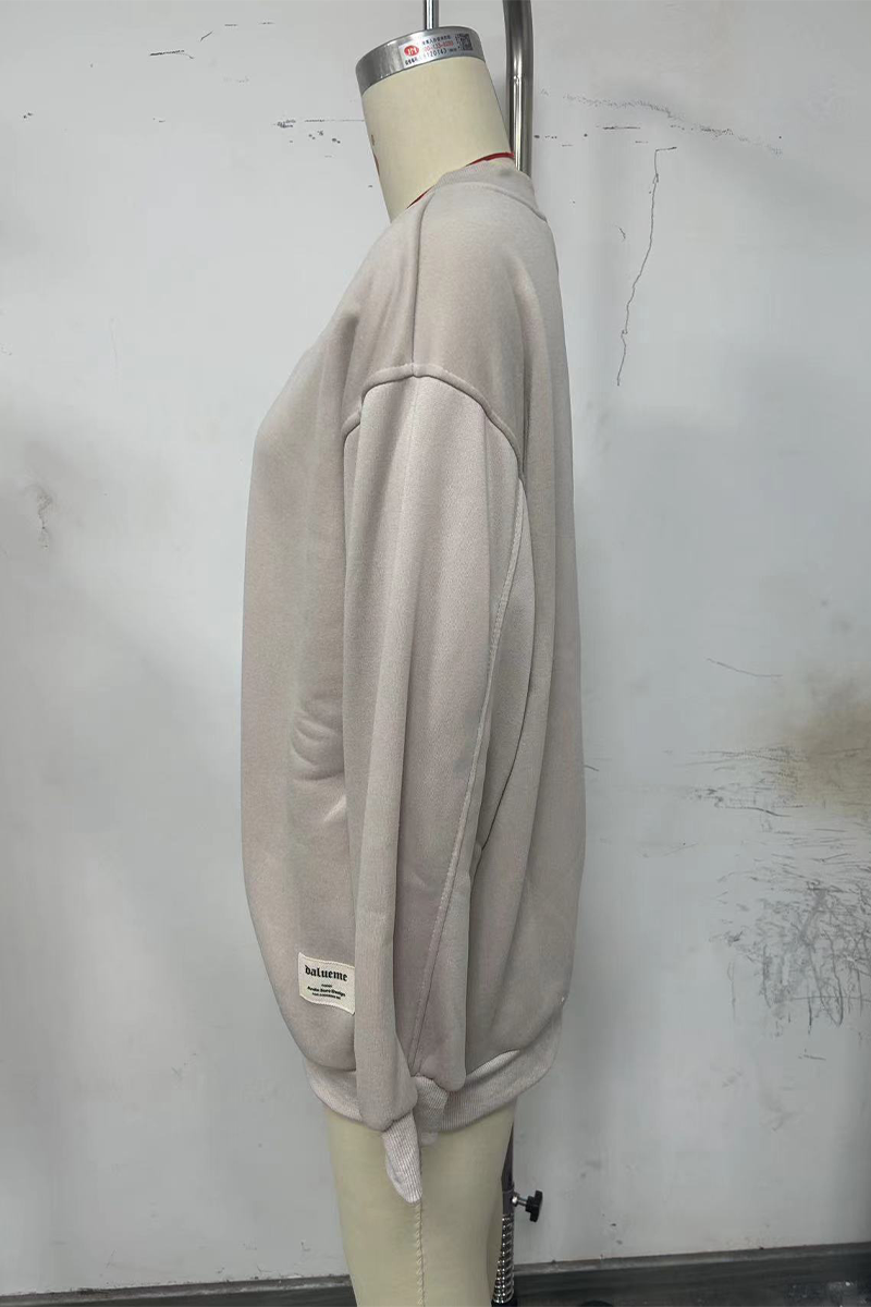 Esperanza | Casual daily patchwork V-neck hoodies