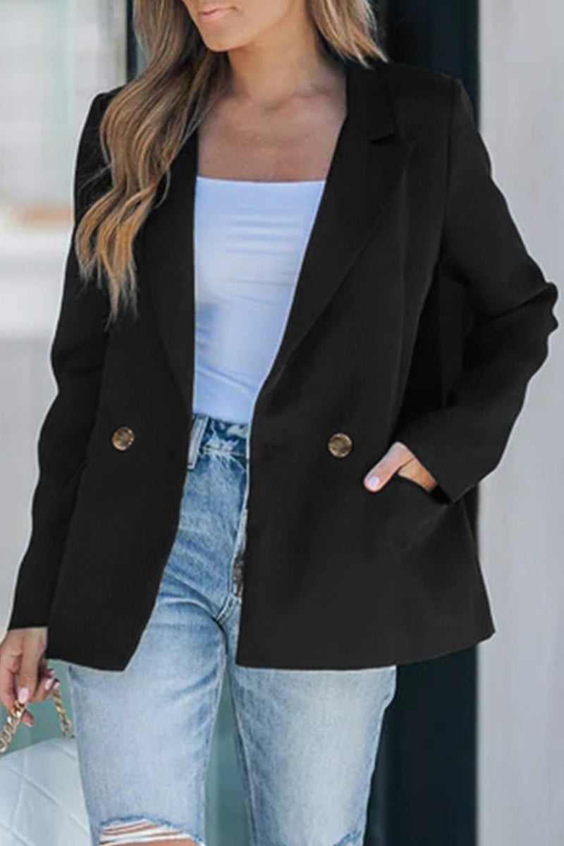 Jenna | Casual outerwear with street buttons and reversible collar