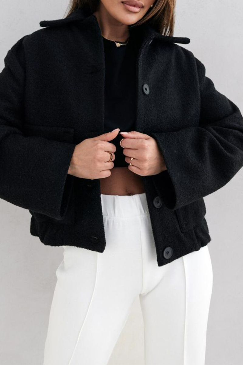 Franca | Street Daily zip turn-down collar long sleeve two-piece suit