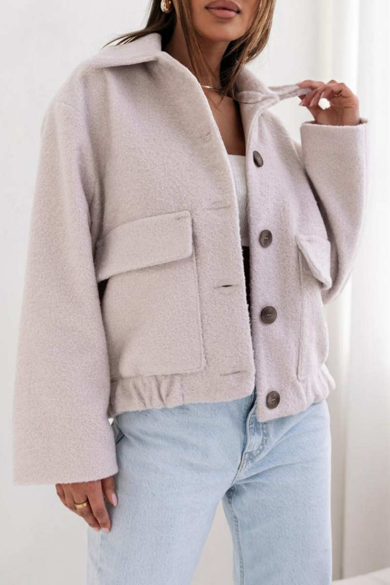 Franca | Street Daily zip turn-down collar long sleeve two-piece suit