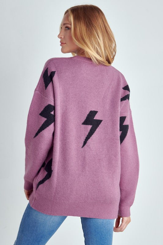 Petra | BOLT LONG SLEEVE CREW NECK SWEATER