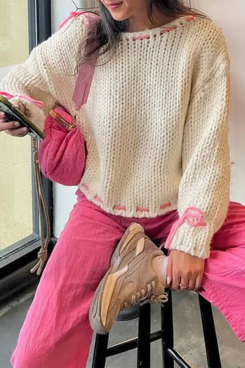 Gerd | Casual sweater with drawstring and O-neck