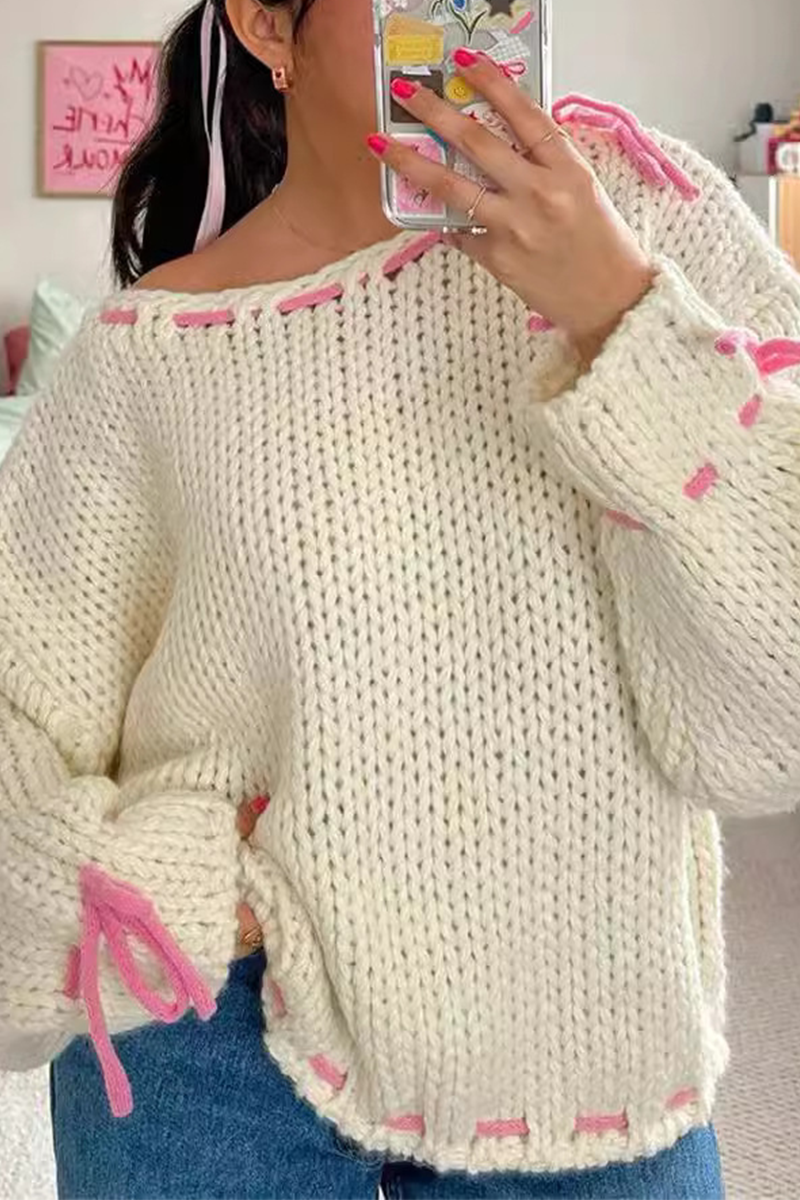 Gerd | Casual sweater with drawstring and O-neck