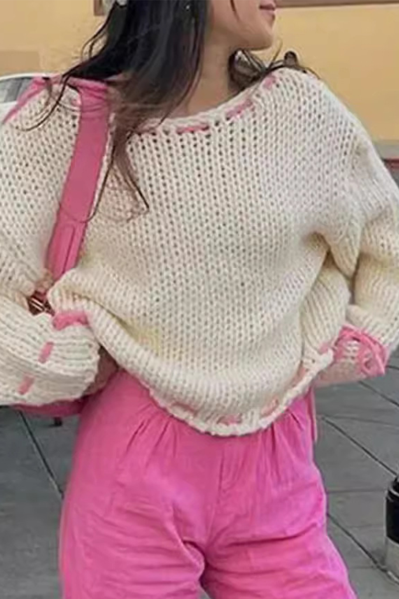 Gerd | Casual sweater with drawstring and O-neck