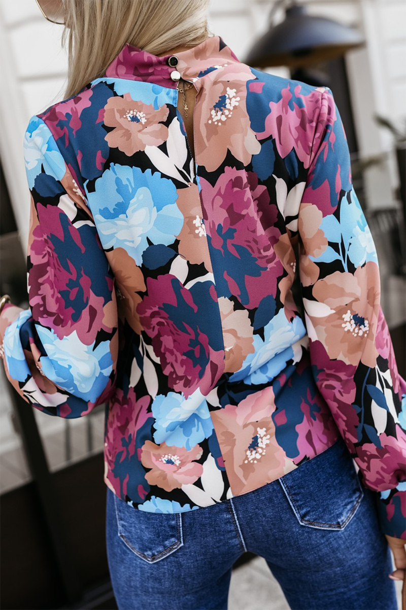 Gertrud | Street Daily floral half turtleneck top