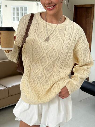 Ursula | Women's sweater with a loose crew neck