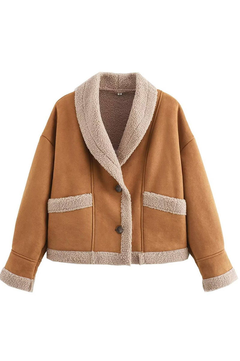 Godelieve | Casual outerwear with pocket buttons and turn-down collar for everyday wear