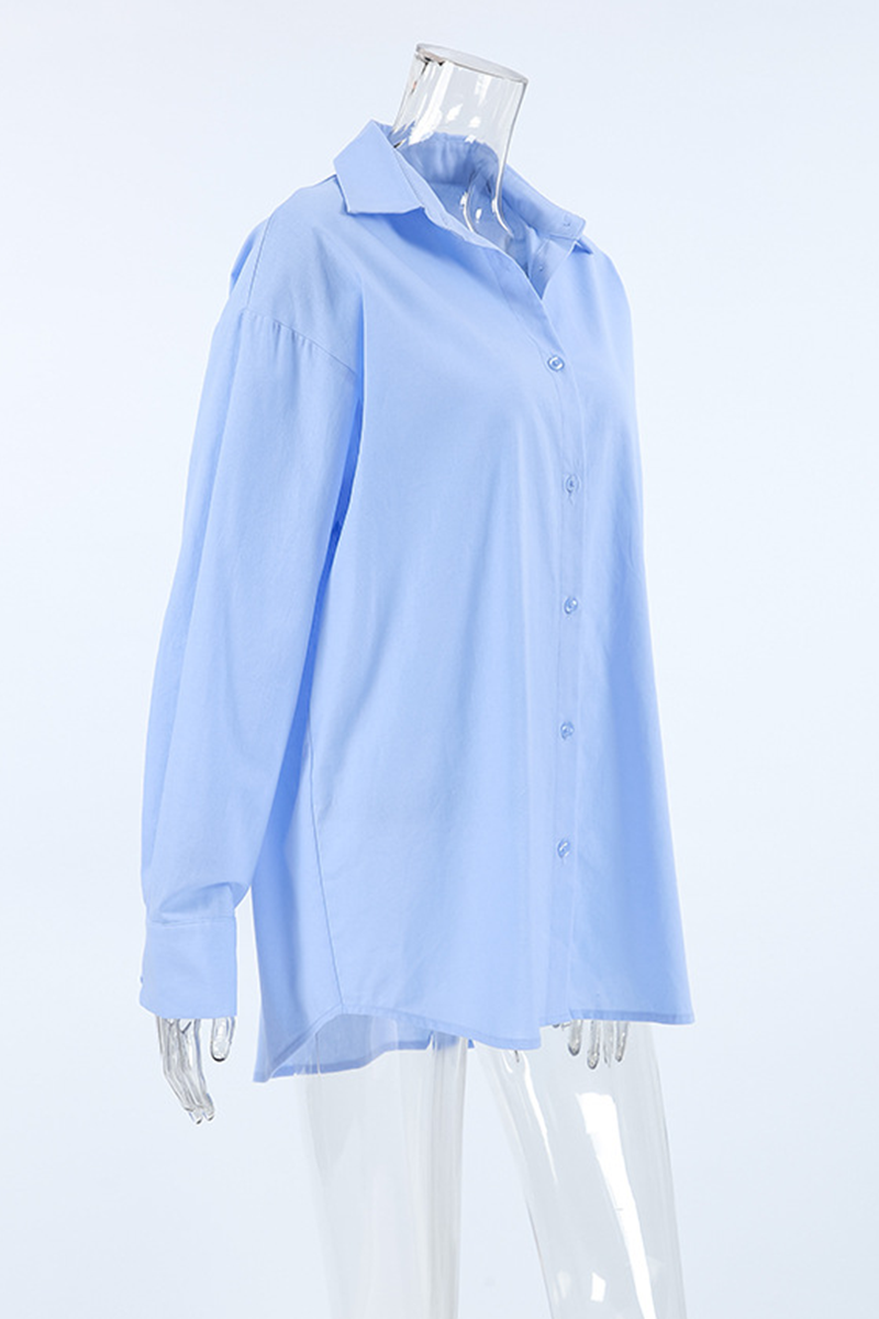 Ingeborg | Casual everyday blouses with buttons and turn-down collars