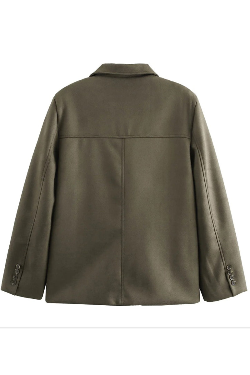 Gaby | Casual street buttons turn-down collar outerwear