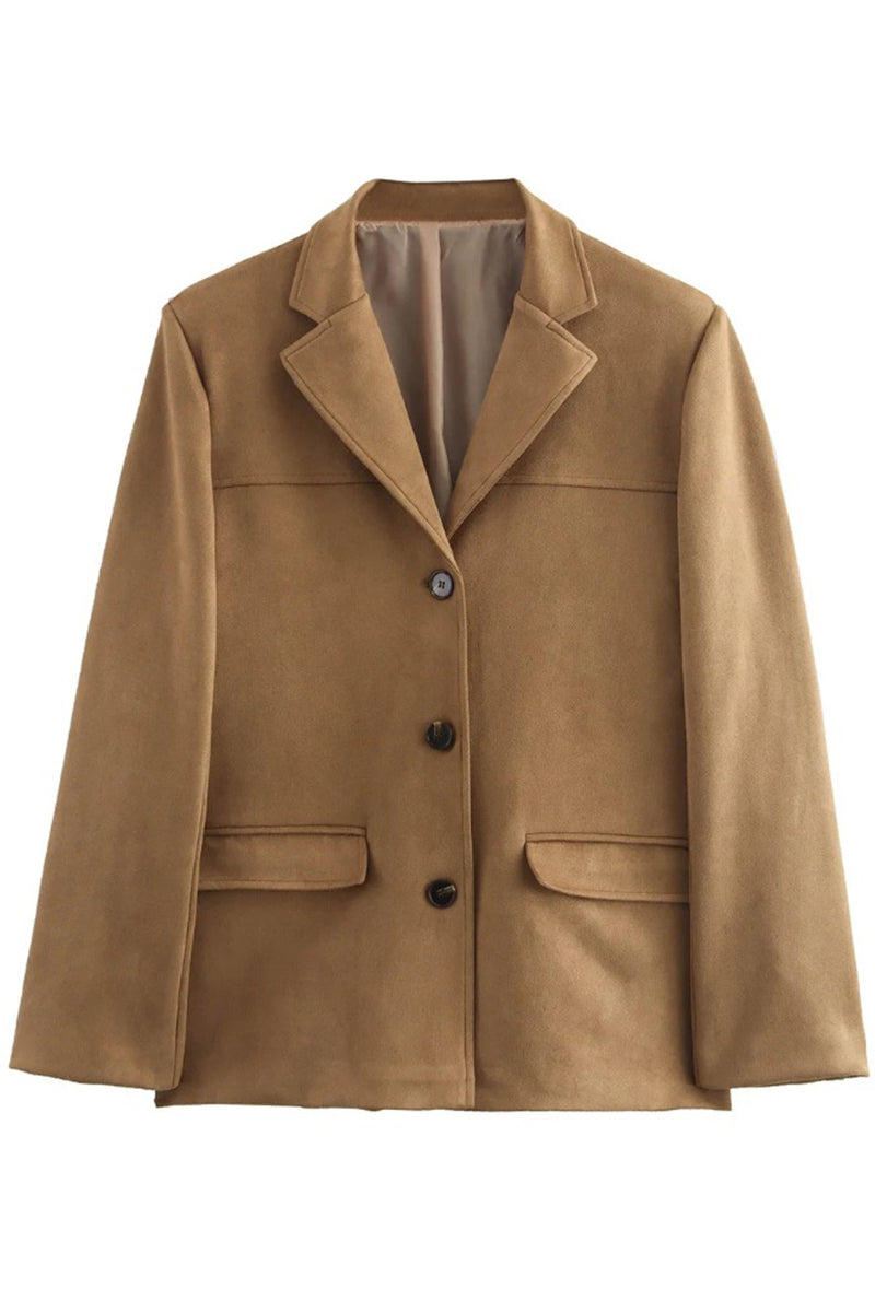 Gaby | Casual street buttons turn-down collar outerwear