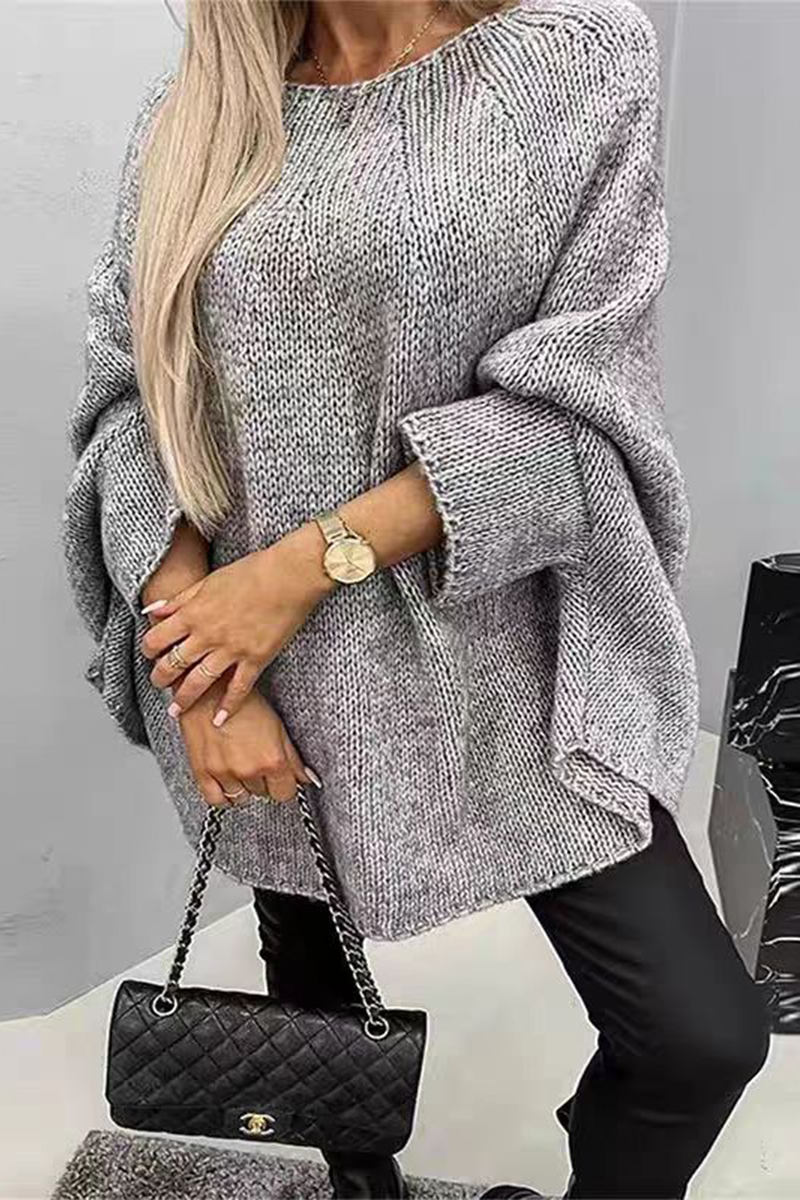 Isabel | Casual daily patchwork O-neck sweaters