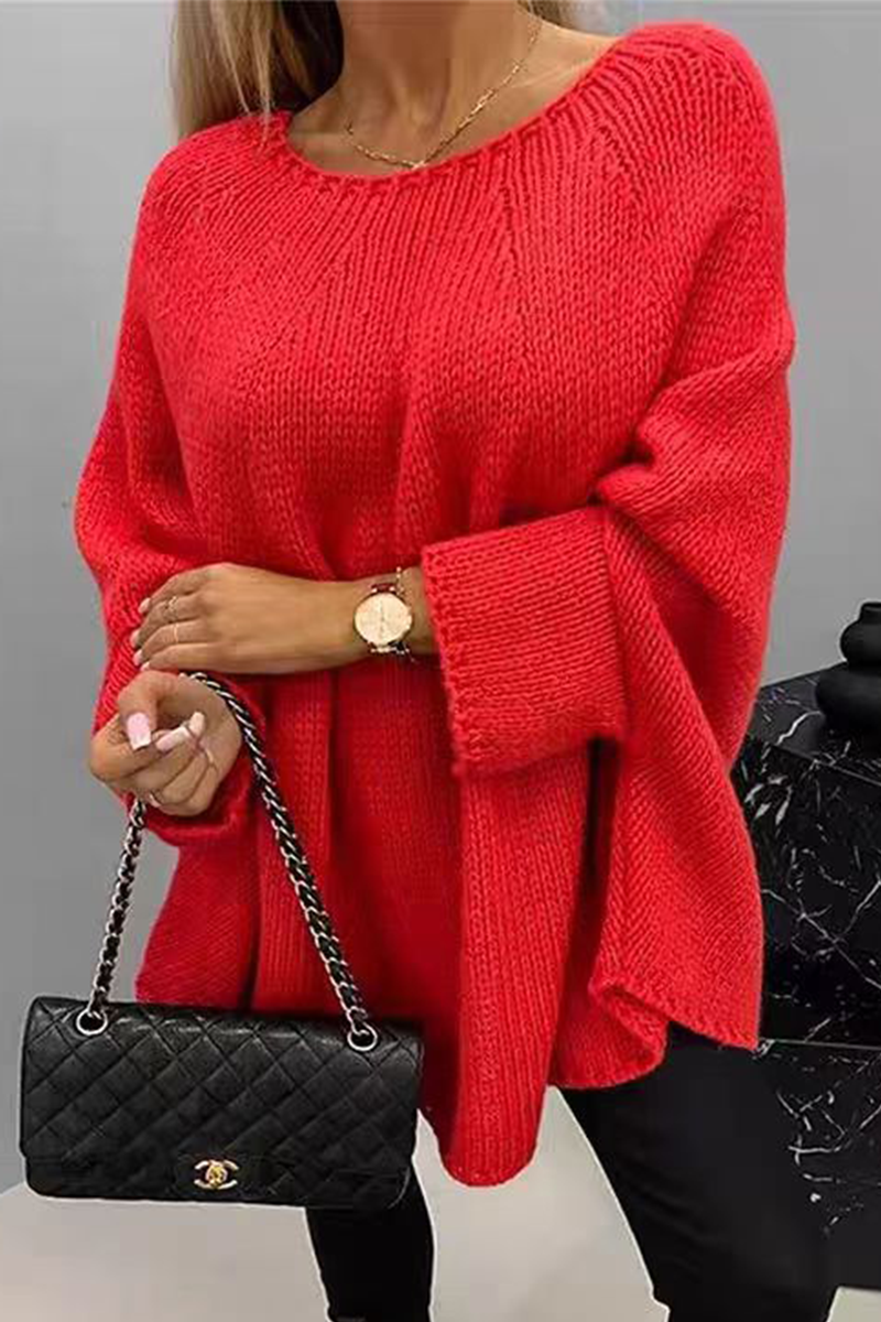 Isabel | Casual daily patchwork O-neck sweaters