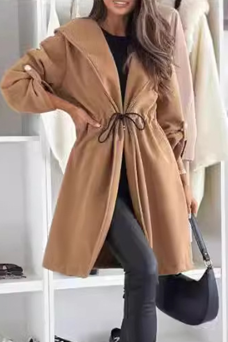 Jacinta | Daily stylish hooded lace-up drawstring outerwear