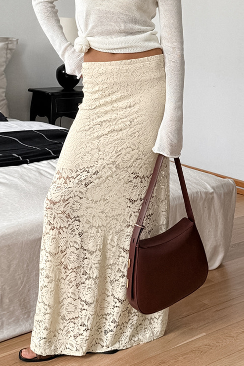 Jennifer | Sexy straight plain lace pants