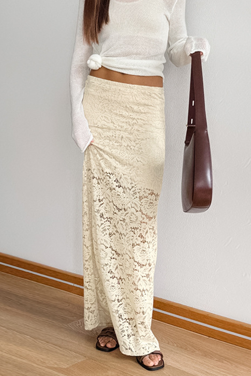 Jennifer | Sexy straight plain lace pants