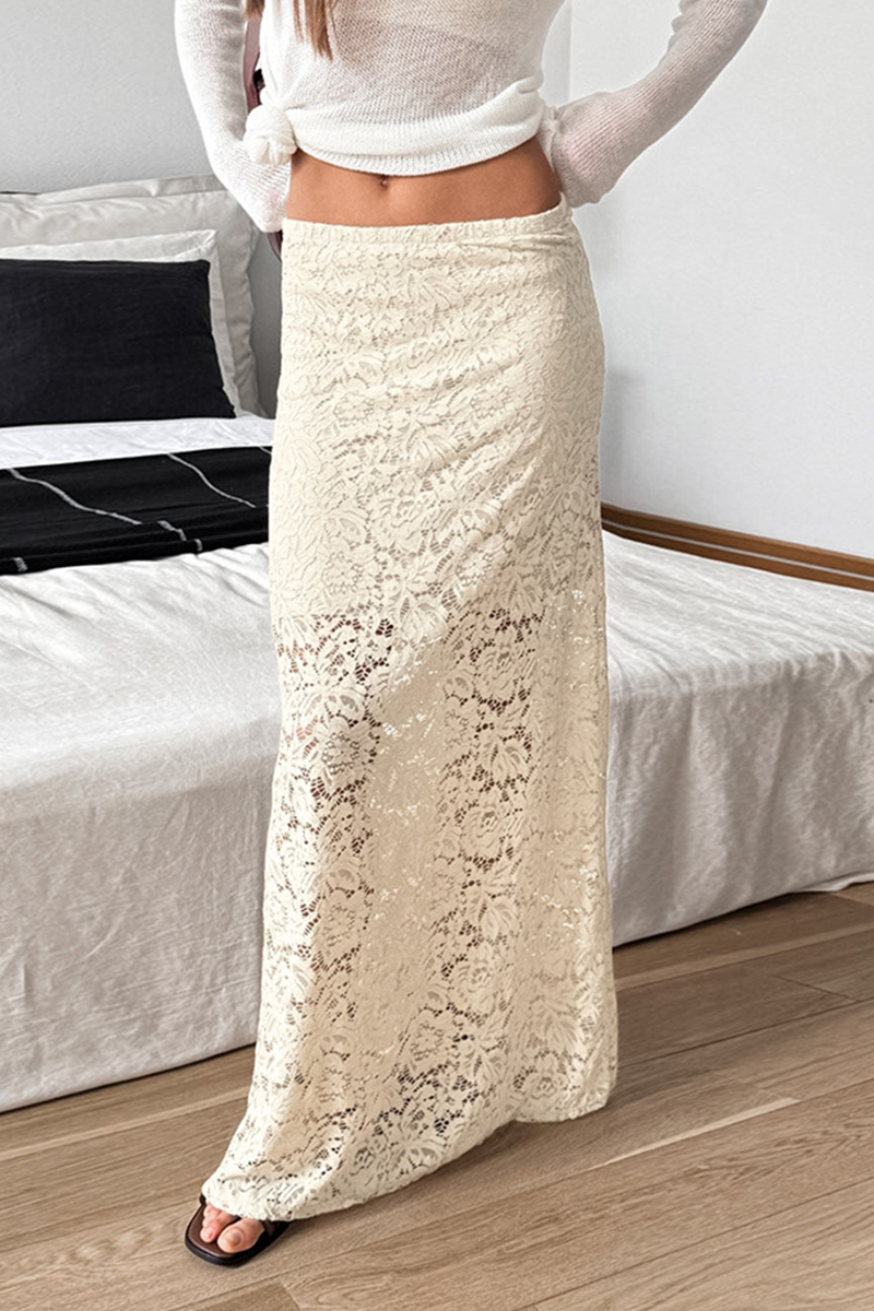 Jennifer | Sexy straight plain lace pants