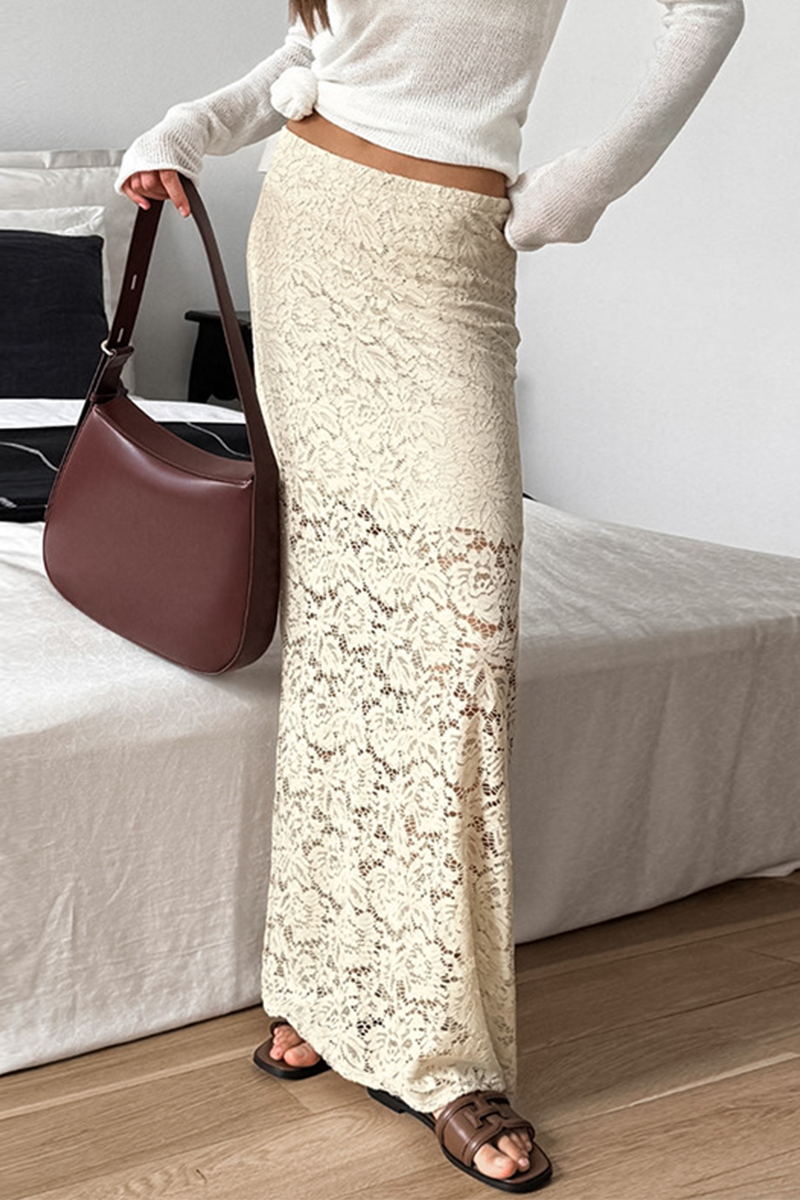 Jennifer | Sexy straight plain lace pants