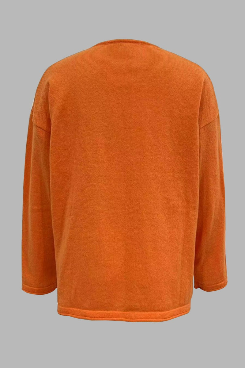 Jenny | Casual solid color tops with slit and V-neck