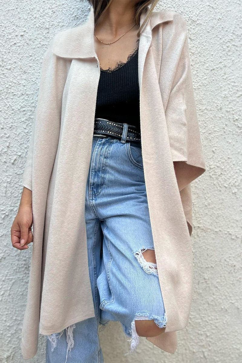 Jill | Casual outerwear with buttons and turn-down collar